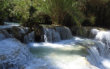 Wall Mural - Kuang Si Waterfalls, Luang Prabang, Laos