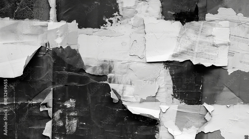 Torn Paper Texture with Grunge Background, Ripped Edges Distressed ...