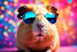 © wafi - background aring colorful funny bright pig sunglasses studio guinea generative ai illustration design layout template graphic concept conceptual animal summer vibe colourful