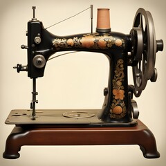 Wall Mural - a vintage sewing machine