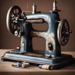 Wall Mural - a vintage sewing machine