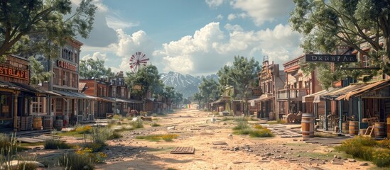 A Deserted Western Town