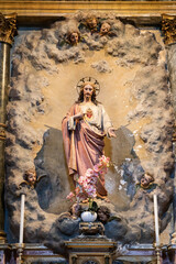 Wall Mural - Sacred Heart Statue