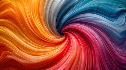 Poster - Vibrant swirls of abstract colors in motion