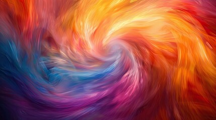 Poster - Vibrant swirls of abstract colors in motion