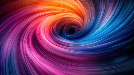 Poster - Vibrant swirls of abstract colors in motion