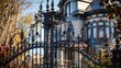 © Abdul - The intricate, custom ironwork on the gates of a Suburban Victorian home, each detail crafted to reflect the homea??s unique character