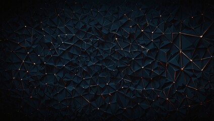 Wall Mural - Abstract polygonal design on a dark background