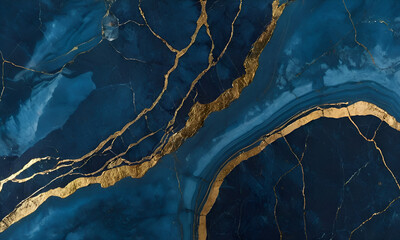 Wall Mural - blue stone texture