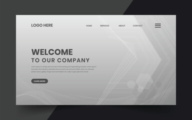 Wall Mural - modern technology abstract creative dynamin gradient wave line welcome banner background for website
