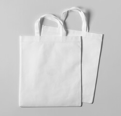 blank Empty paper Shopping Bag on the white background, mockup