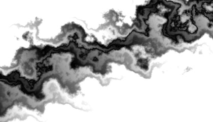 Aufkleber - Black smoke steam isolated transparent background. Fog and mist effect for text or space. Overlay with transparent background