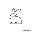 © Ahmad - rabbit icon vector illustration. rabbit symbol isolated on white background
