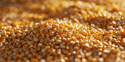 Canvas Print - Corn Pile on Table