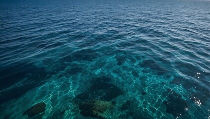 Blue ocean water providing a serene backgroun