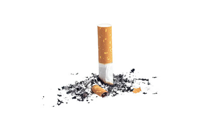 Cigarette on a transparent background