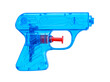 © Muenchbach - classic blue water pistol toy with red trigger isolated on white background