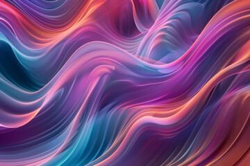 abstract colorful wave patterns with smooth gradient flow