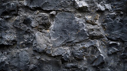 Poster - A close-up shot of a rock wall featuring a clock, suitable for use in designs related to time, nature, or architecture