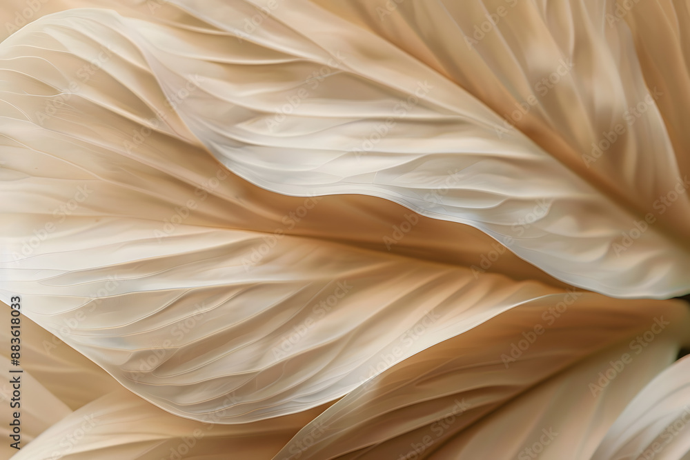 nature abstract of flower petals beige leaves with natural texture as ...