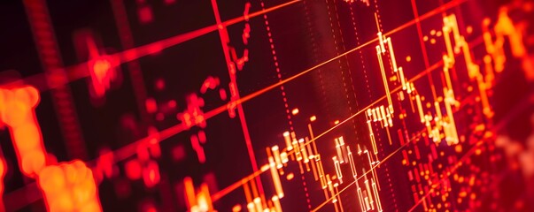 Poster - Stock Market Data on a Screen
