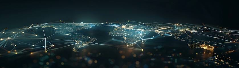 Aufkleber - Global Network, Interconnected World