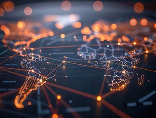 Aufkleber - Global Network Connection