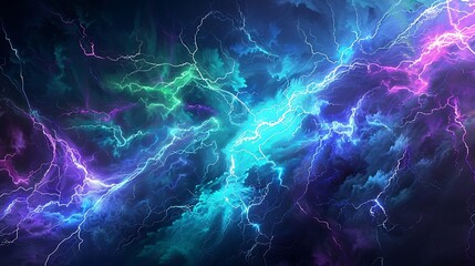 Electric currents form a beautiful and intricate web of glowing light against a dark backdrop
