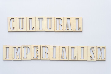 Poster - cultural imperialism (white blank paper background)