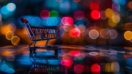 Poster - Digital marketing commerce online sale concept promotion of products or services through digital channels search engine social media email website strategies and goals Business plannin : Generative AI