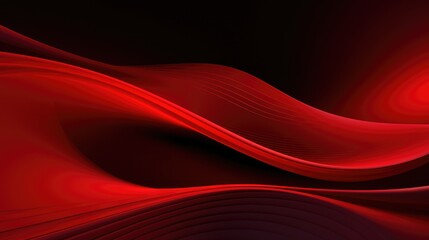 Wall Mural - wave of the red colored lines high resolution