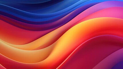Wall Mural - wavy colorful background design