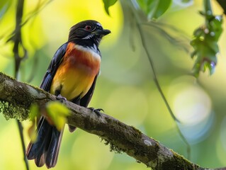 Wall Mural - bird on a branch