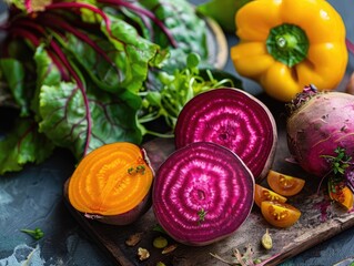 Wall Mural - vegetables on a table