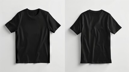 Poster - Black t-shirt mockup psd.