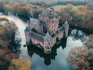 Wall Mural - Castle on Lake