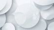 © Nenone - Abstract white circle shape with digital hi tech concept background technology. white background with circles and rings in modern design. 3d circle white background.