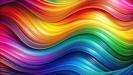 Poster - Abstract colorful background with vibrant waves , waves, abstract, colorful, background, design, color, pattern, vibrant, texture