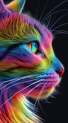  colorful cat