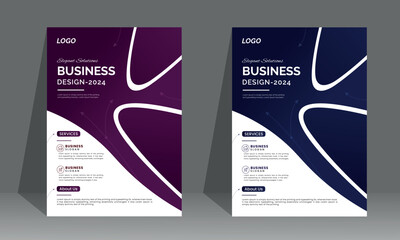 Simple and Clean cover design layout vector template in A4 size - Vector