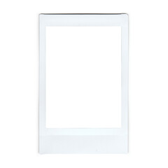 Realistic polaroid frame photo template, instant photo frame isolated in transparent PNG.