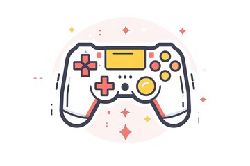 Wall Mural - ergonomic video game control icon