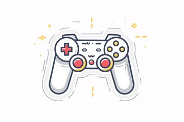 Wall Mural - ergonomic video game control icon