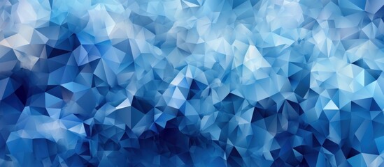 Abstract Blue Polygonal Background