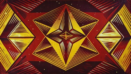 Wall Mural - Abstract background with geometric shapes. Futuristic bright background