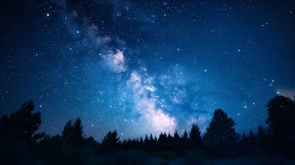 Starry night sky with a touch of whimsy, great for dreamy and imaginative projects. 
