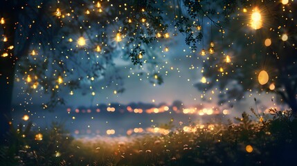 Starry night sky with a touch of whimsy, great for dreamy and imaginative projects. 