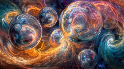 Canvas Print - Quantum Realms unfolding