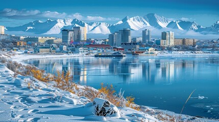 Wall Mural - Big City in the Far North