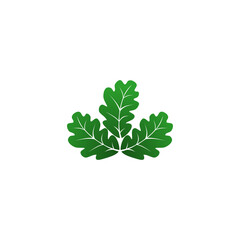 Sticker - Three leaves eco icon isolated on transparent background